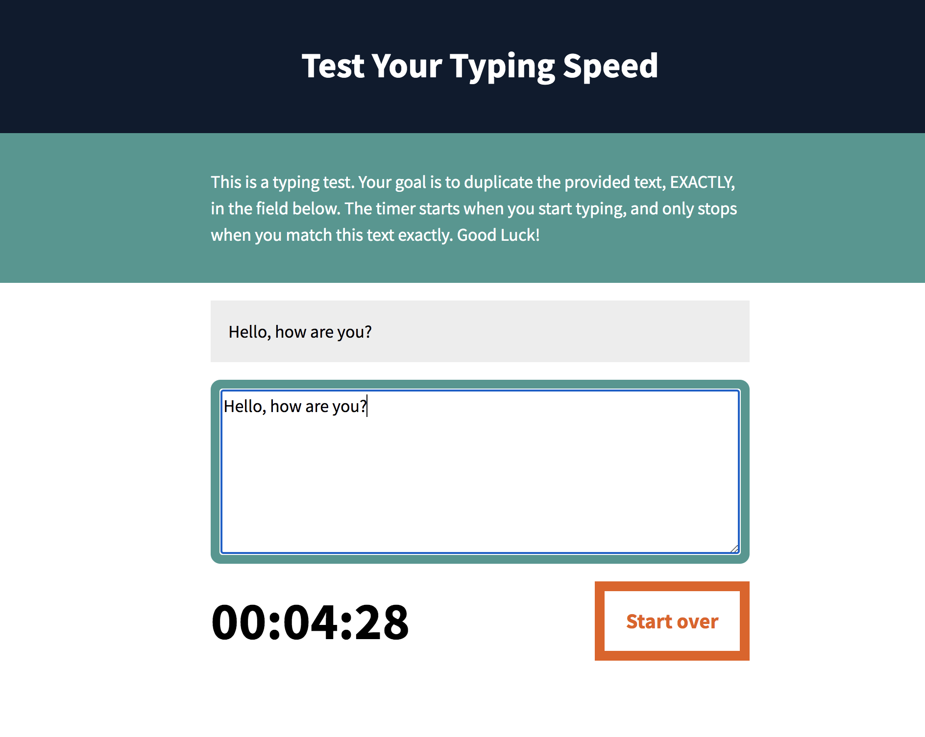 typing speed